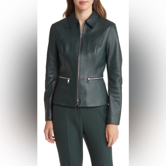 🔥🔥BOSS Salomea Leather Jacket - Picture 3 of 16